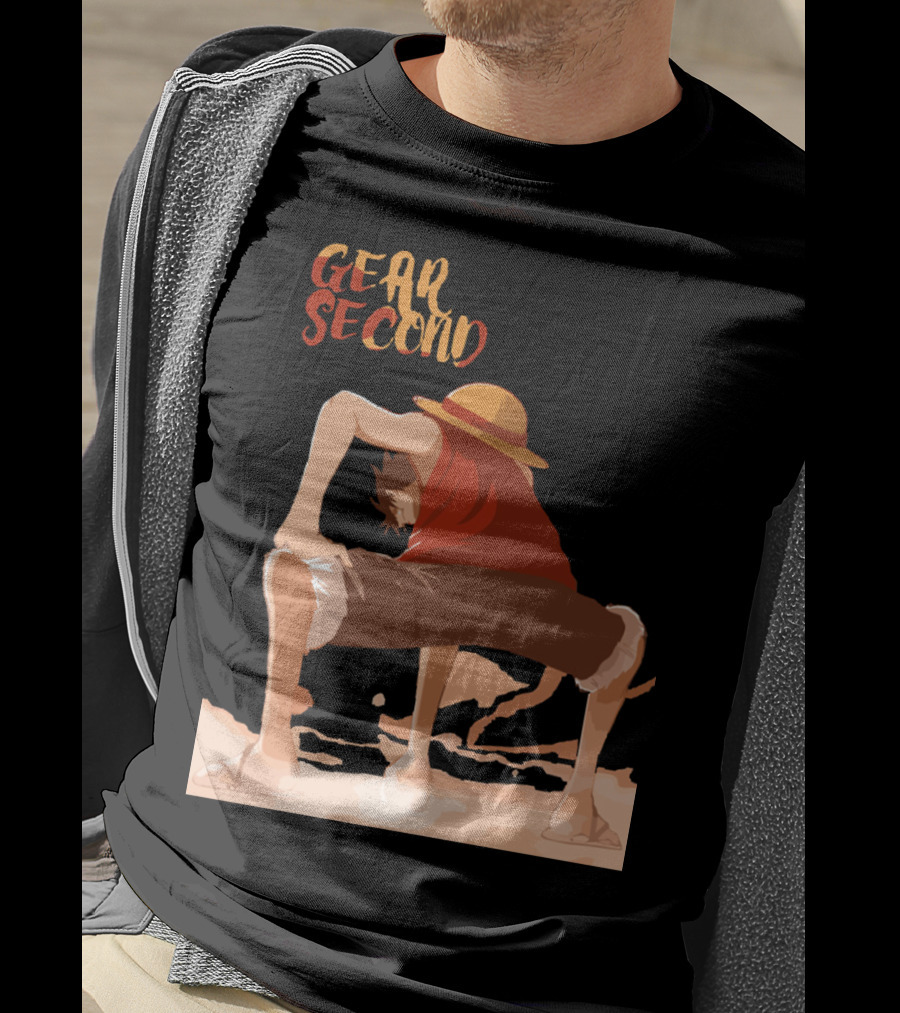 Gear Second Luffy Stance Iconic Anime Character Pose T-Shirt