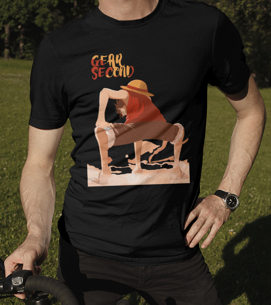 Gear Second Luffy Stance Iconic Anime Character Pose T-Shirt