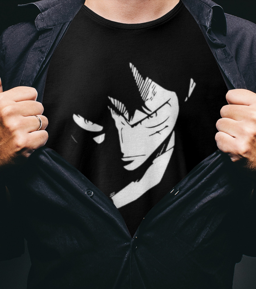 Monkey D. Luffy One Piece Manga Face T-Shirt