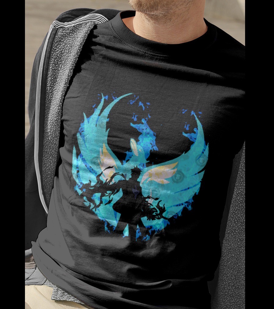 Marco The Phoenix Blue Flame Mastery Guardian Transformation T-Shirt