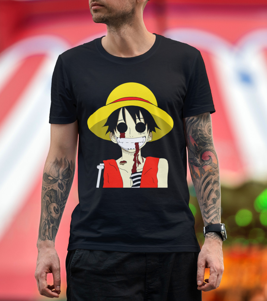 Monkey D Zombie One Piece Straw Hat Luffy T-Shirt