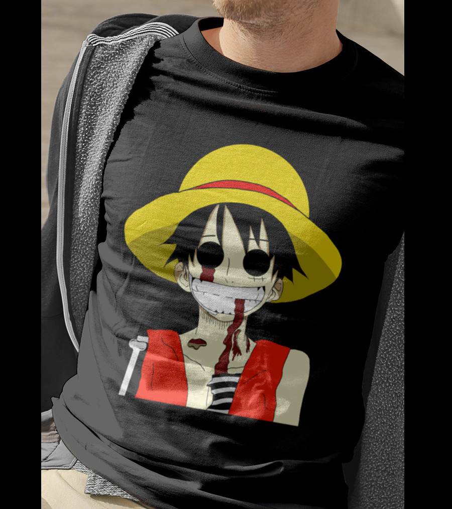Monkey D Zombie One Piece Straw Hat Luffy T-Shirt