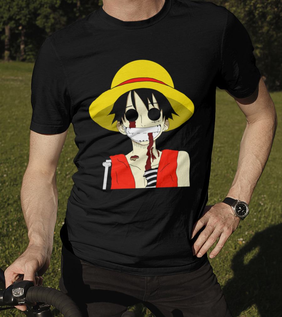 Monkey D Zombie One Piece Straw Hat Luffy T-Shirt