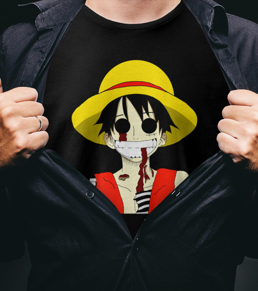 Monkey D Zombie One Piece Straw Hat Luffy T-Shirt