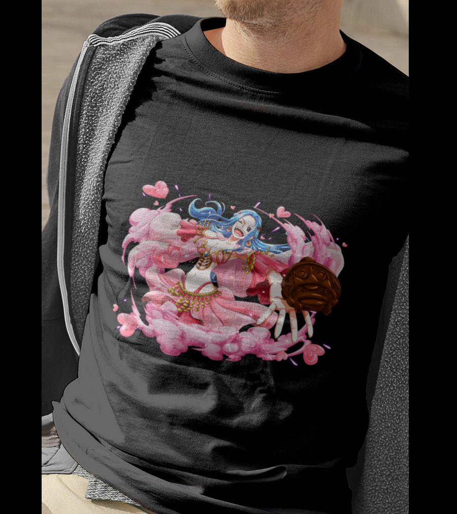 Nefeltary Vivi Princess Of Alabasta One Piece Nefertari Vivi Nami Hearts Cloud Dress T-Shirt