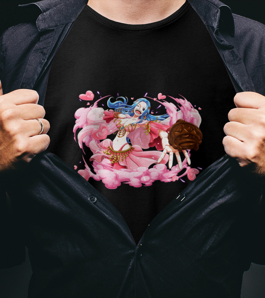 Nefeltary Vivi Princess Of Alabasta One Piece Nefertari Vivi Nami Hearts Cloud Dress T-Shirt