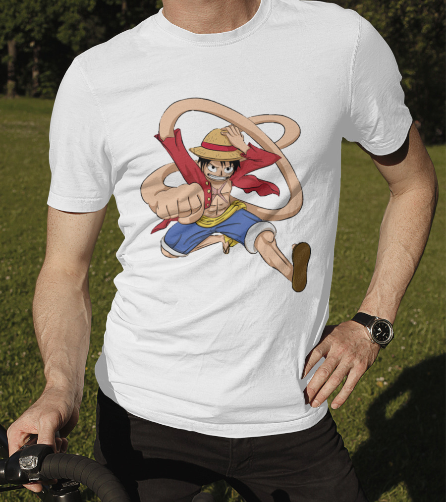 Luffy Straw Hat Punch Stretching Adventure T-Shirt