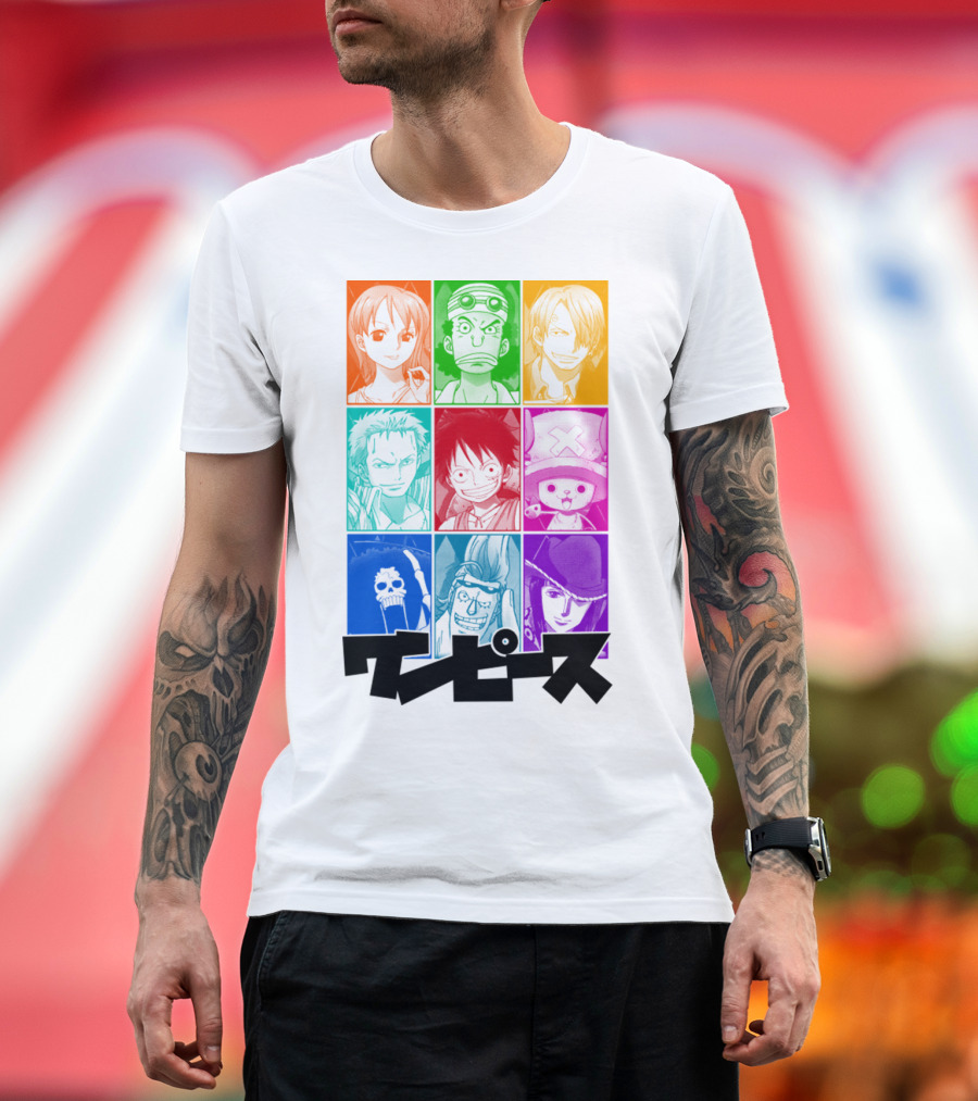 One Piece of a Team Nine Characters Collage T-Shirt