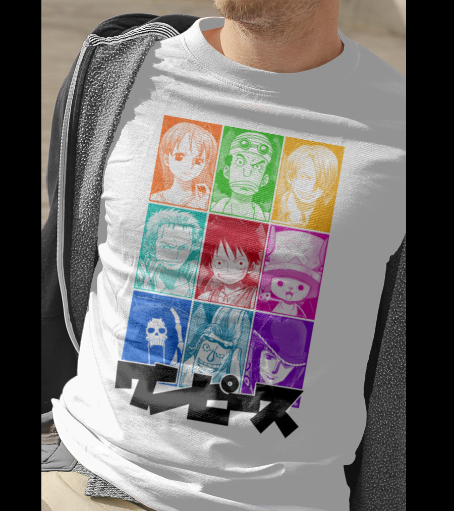 One Piece Of A Team Nine Characters Collage T-Shirt