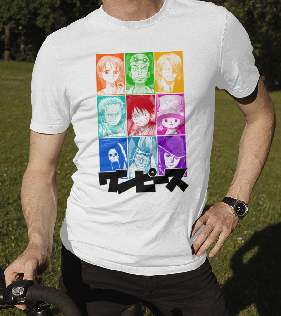 One Piece Of A Team Nine Characters Collage T-Shirt