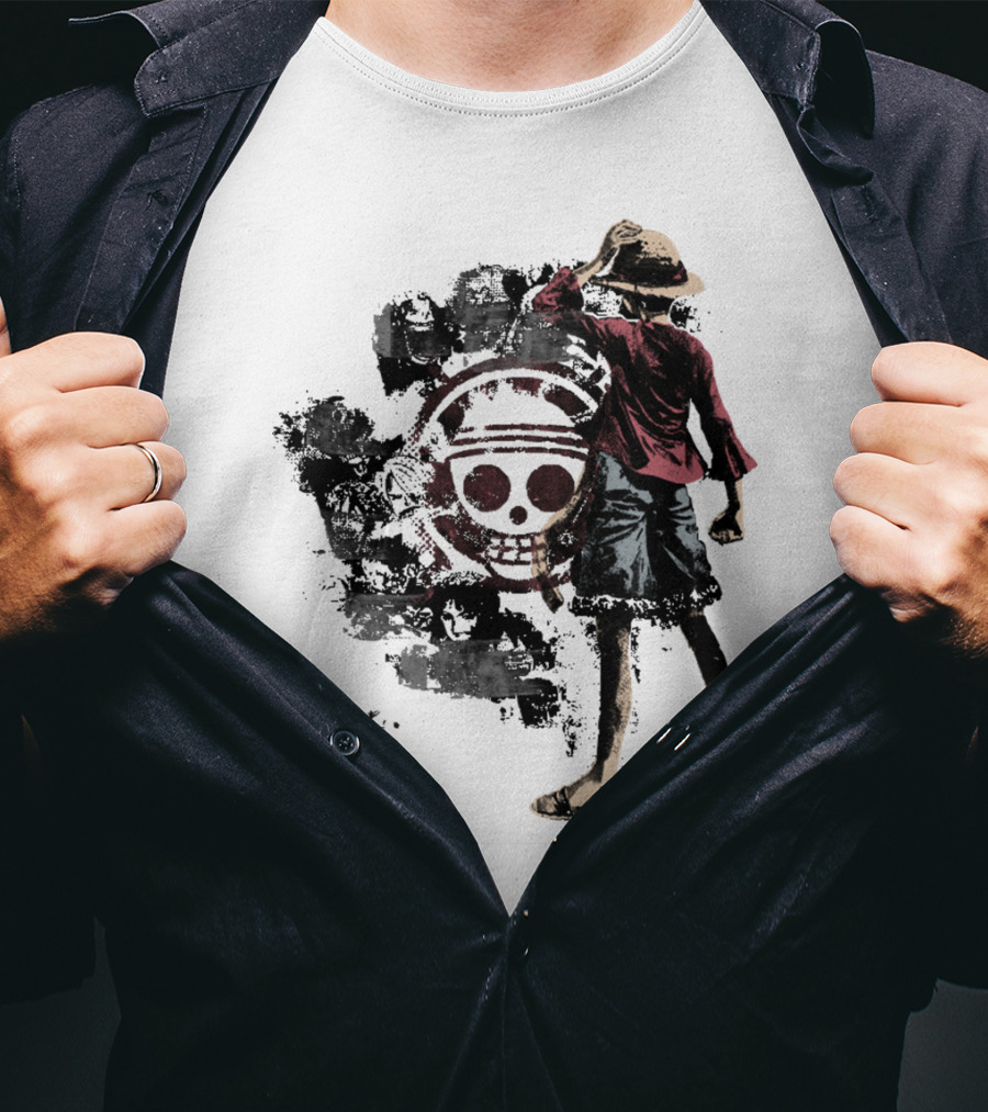 One Piece Straw Hat Pirate Skull Luffy T-Shirt