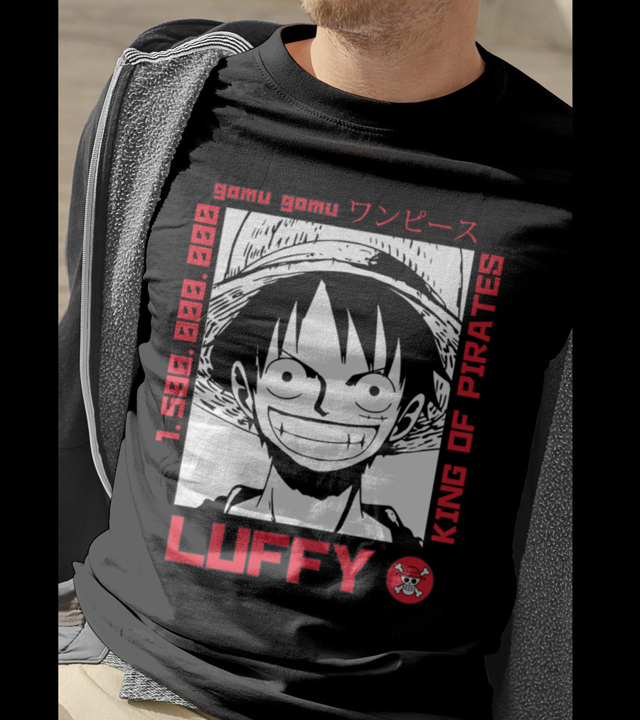 Gomu Gomu One Piece Luffy King Of Pirates 1.500.000.000 T-Shirt