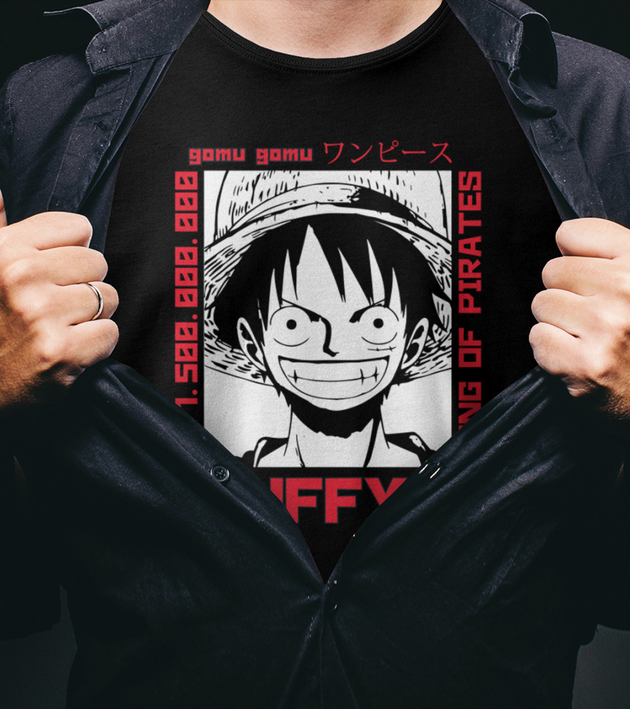 Gomu Gomu One Piece Luffy King Of Pirates 1.500.000.000 T-Shirt