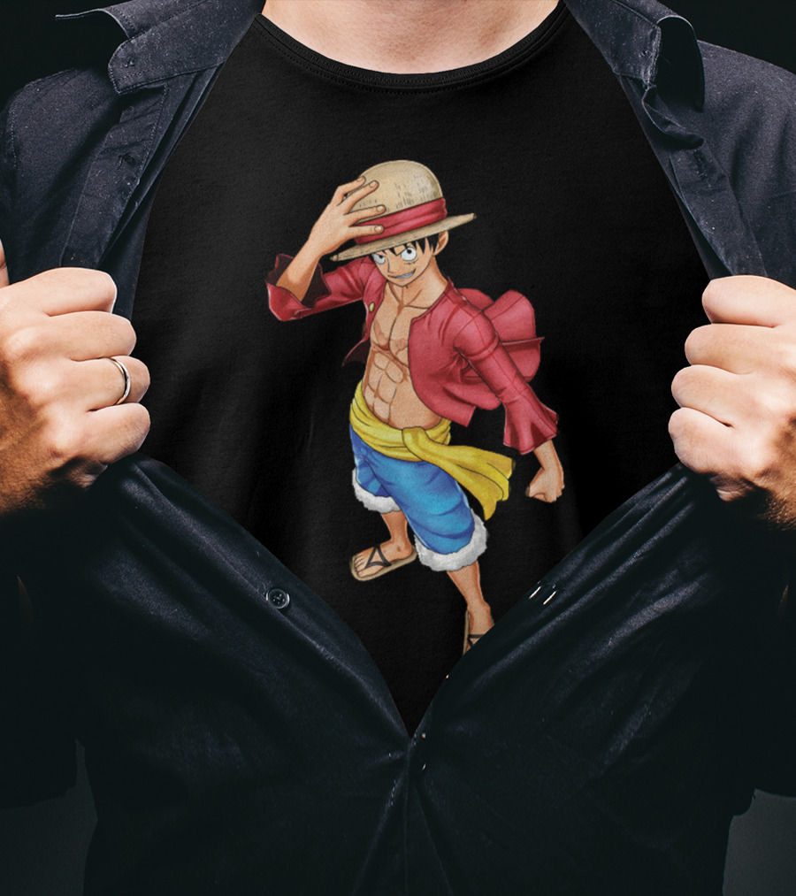 One Piece World Seeker Monkey D. Luffy Adventure T-Shirt