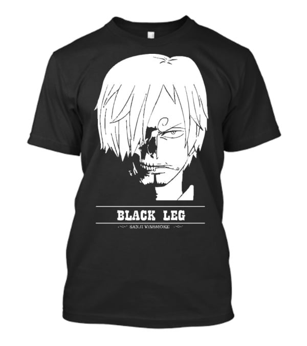 Sanji Vinsmoke Black Leg Anime Character Sketch T-Shirt