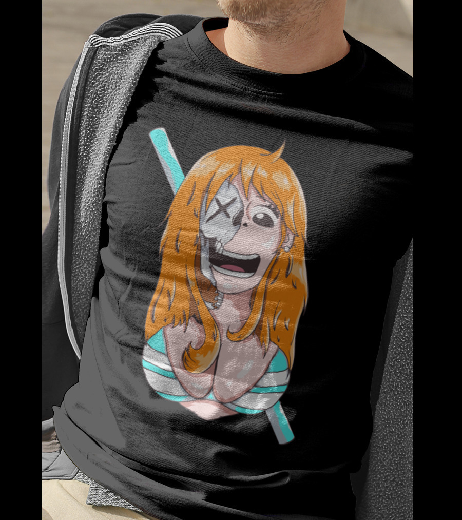 Skally Nami One Piece Skeleton Crossover T-Shirt