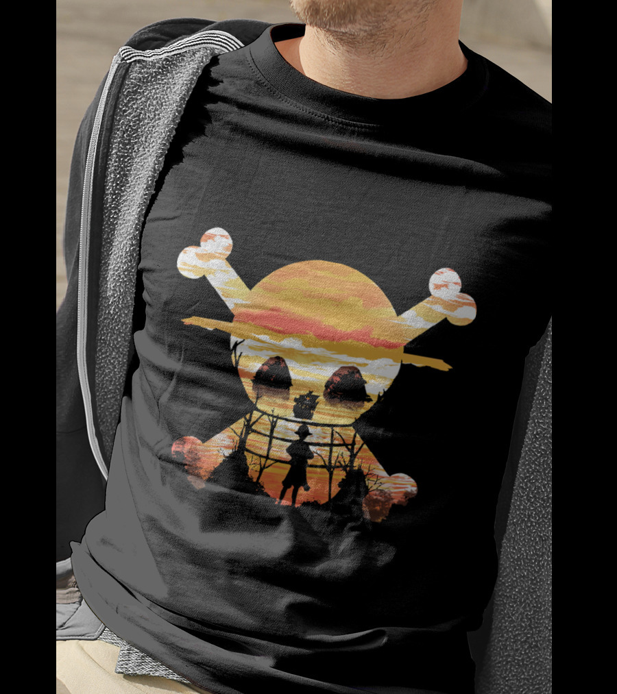 Straw Hat Crew Skull Sunset T-Shirt