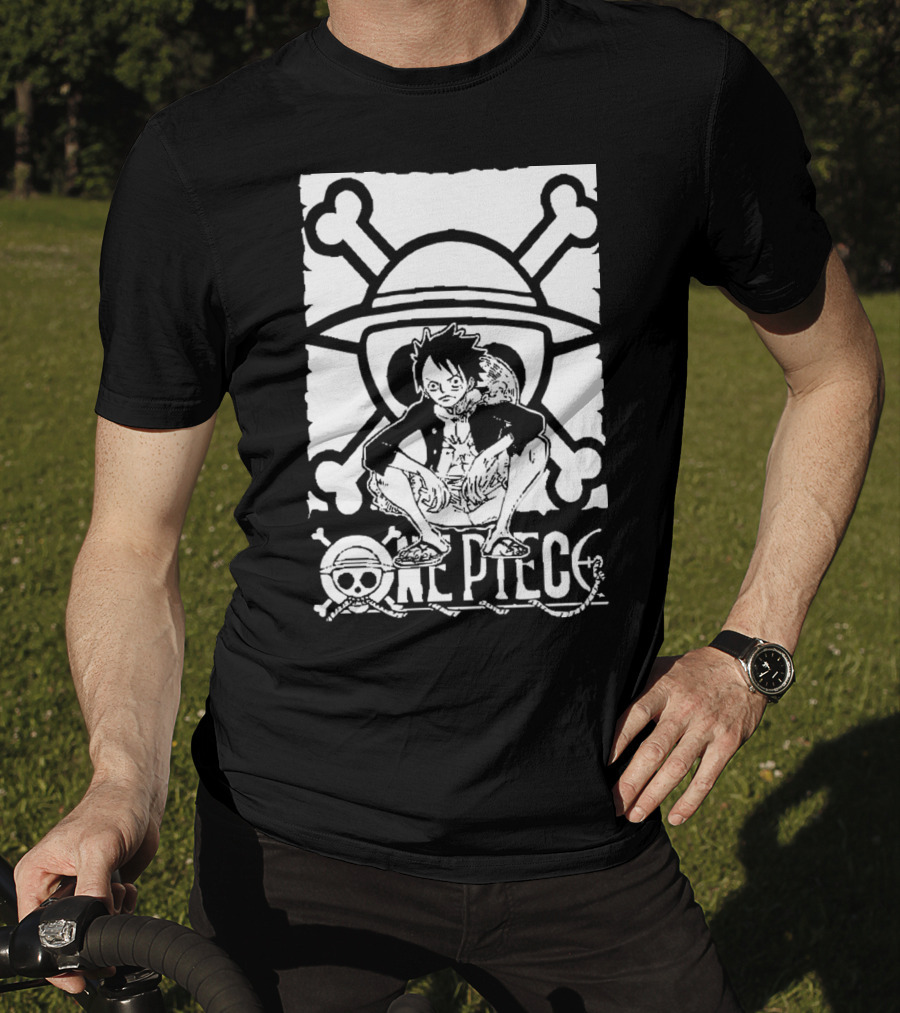 One Piece Straw Hat Luffy Crossbones T-Shirt