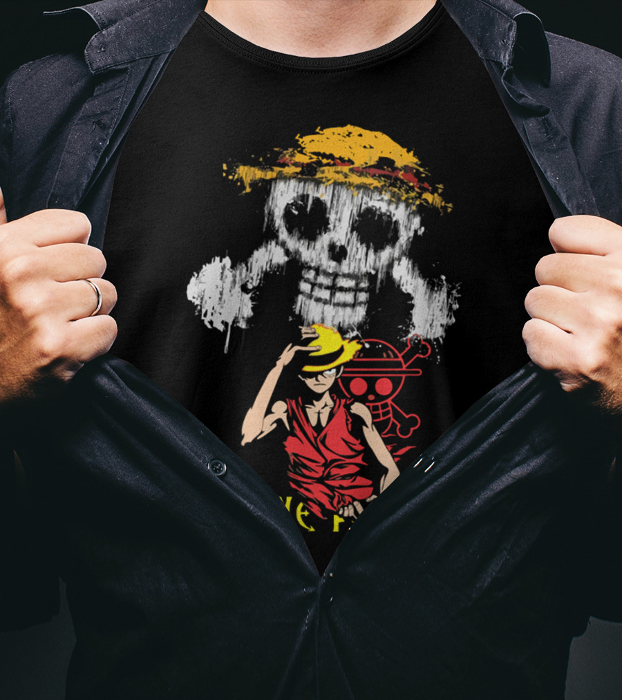 One Piece Straw Hat Luffy Jolly Roger T-Shirt