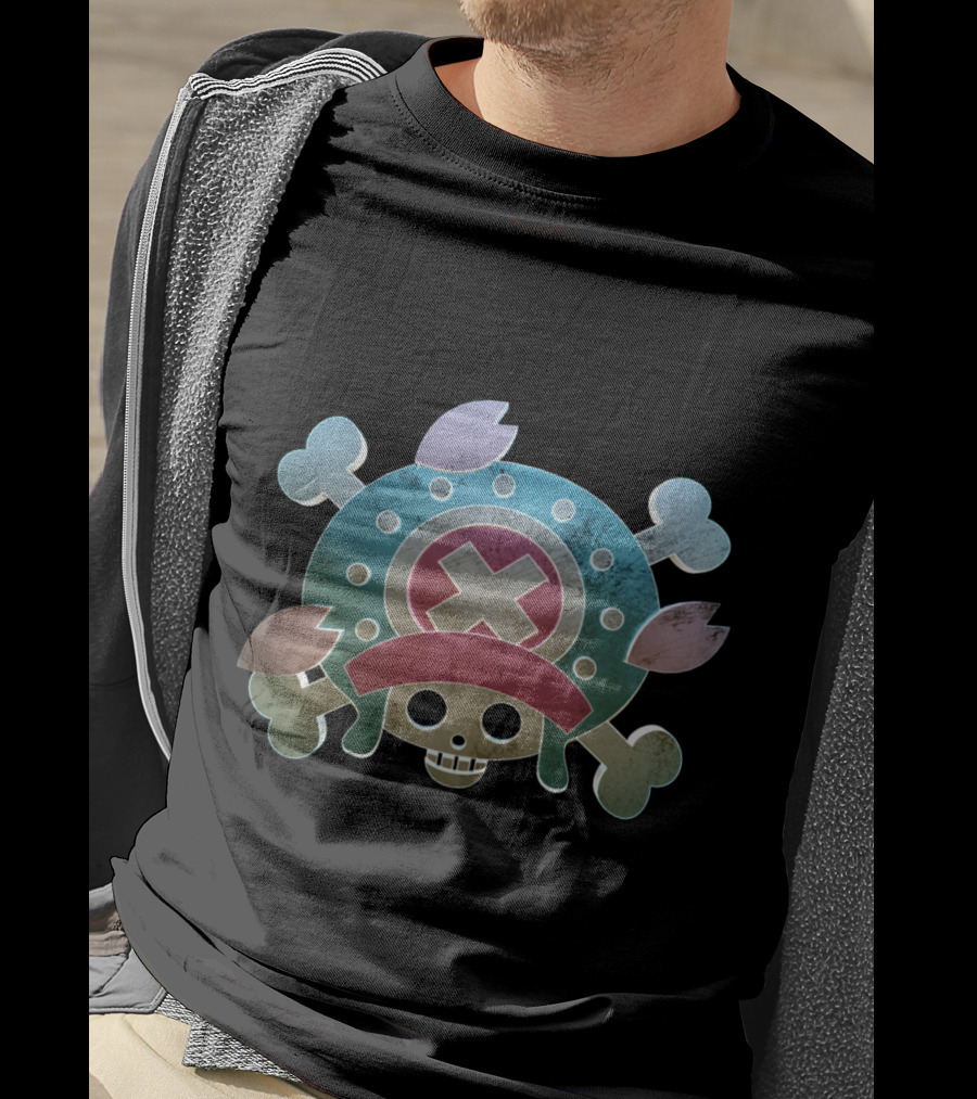 Tony Tony Chopper One Piece Pirate Skull T-Shirt