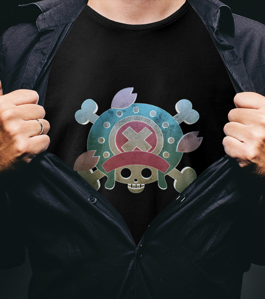 Tony Tony Chopper One Piece Pirate Skull T-Shirt