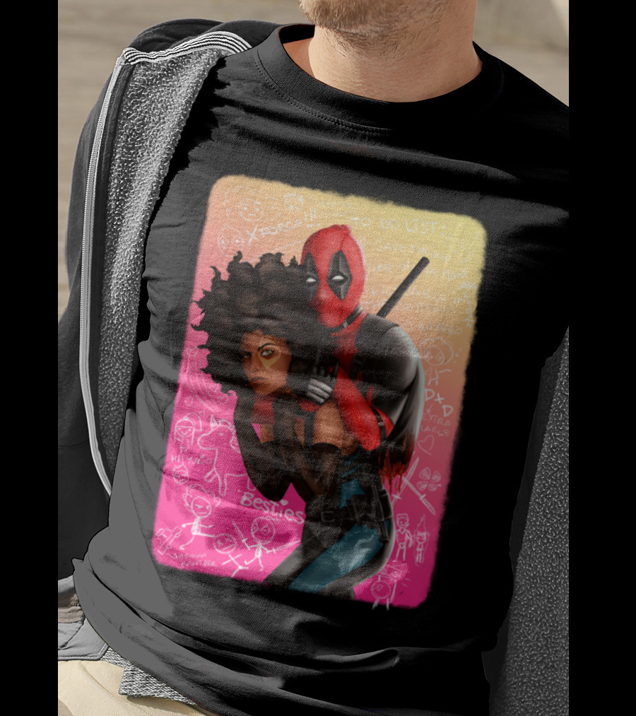 Deadpool And Domino Besties X-Force To Do List T-Shirt