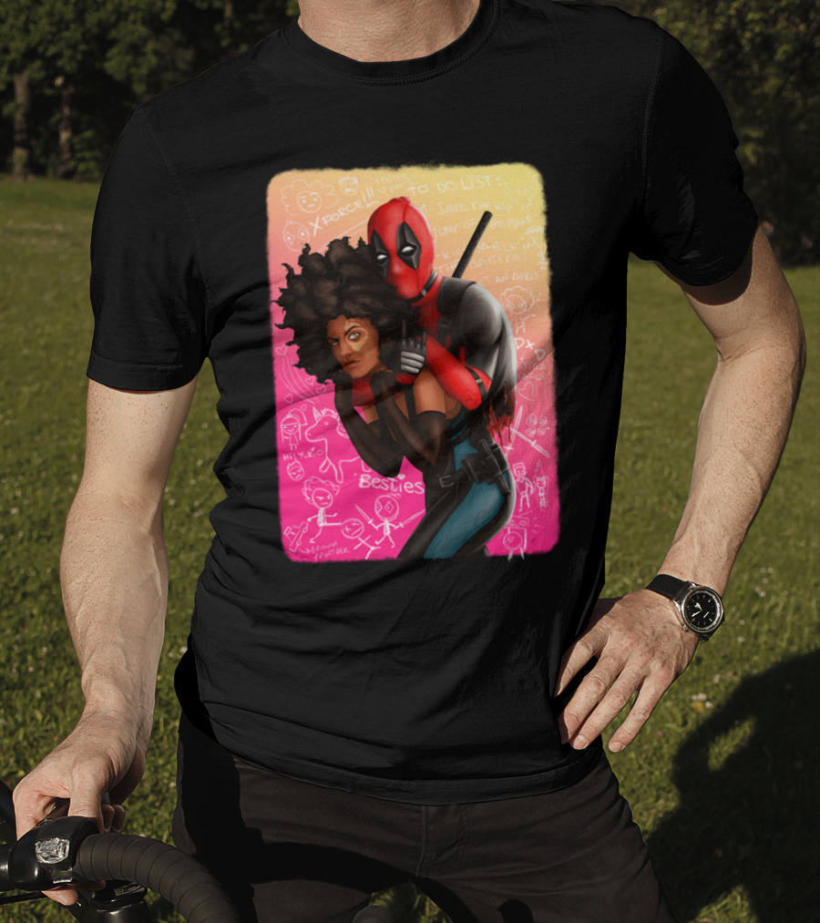 Deadpool And Domino Besties X-Force To Do List T-Shirt