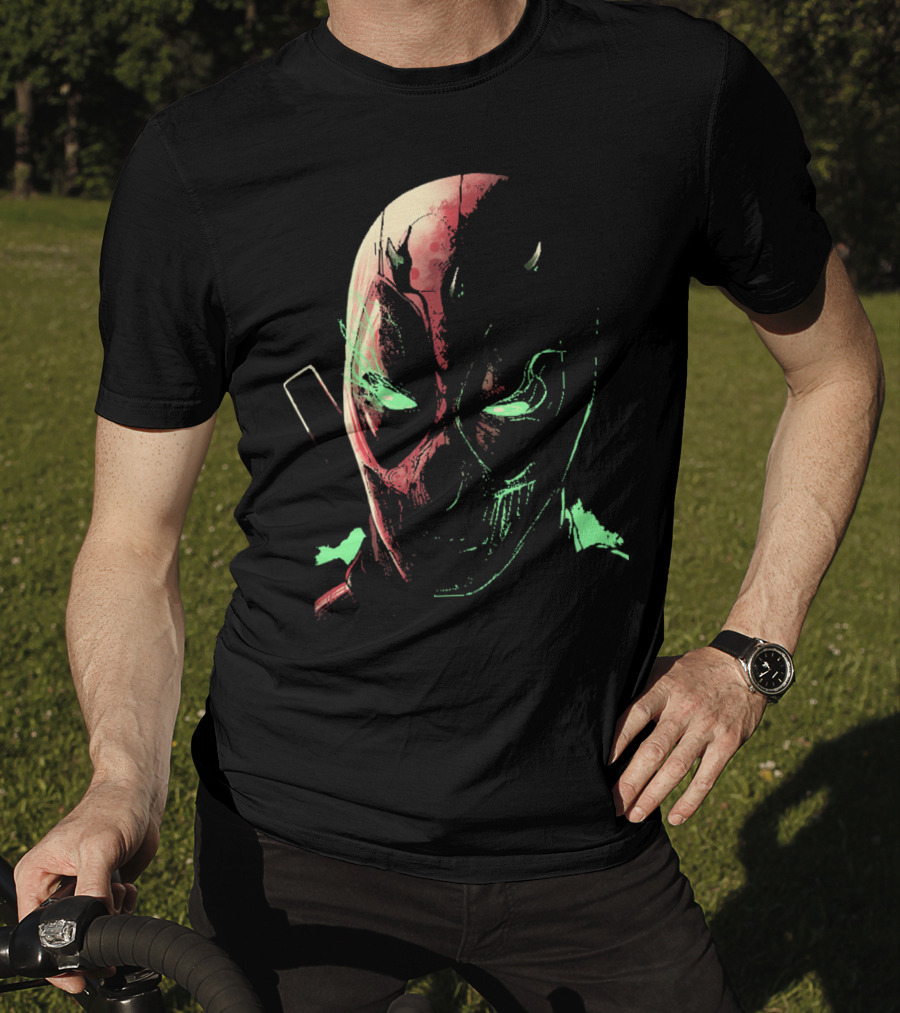Deadpool Darth Maul Crossover Villainous Face Mashup T-Shirt