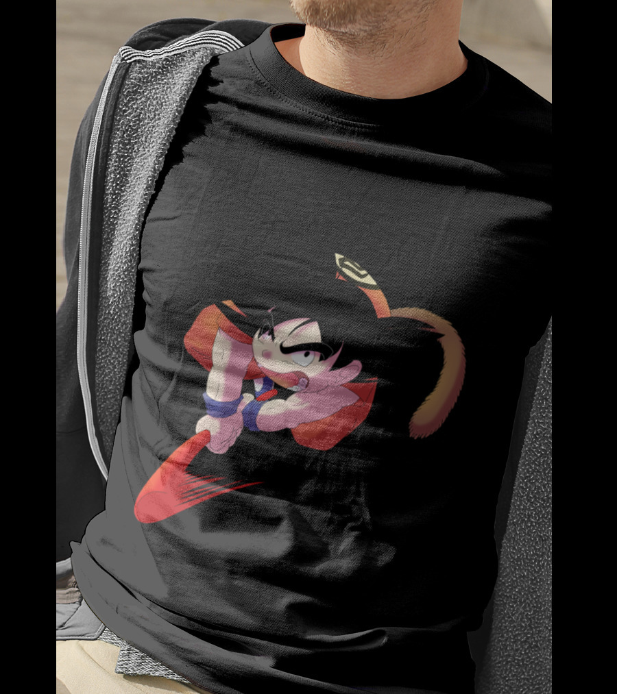 Aerial Attack Goku Dragon Ball Kid Flying Nimbus Power T-Shirt