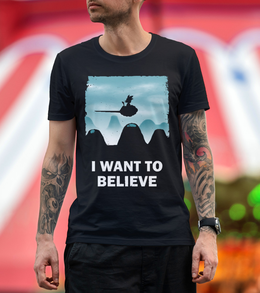 I Want to Believe Goku Nimbus Cloud T-Shirt