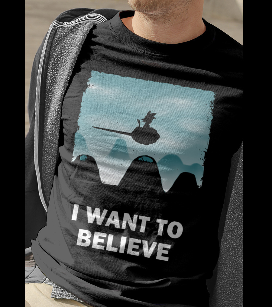 I Want To Believe Goku Nimbus Cloud T-Shirt