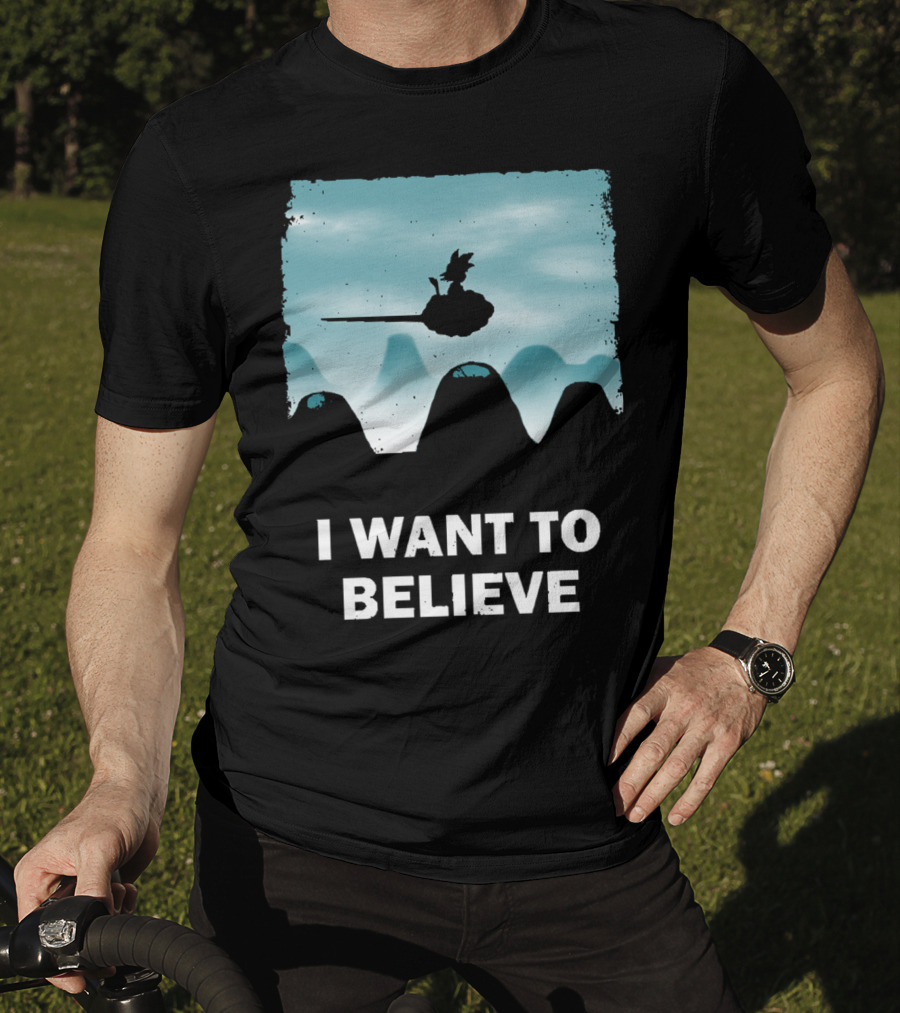 I Want To Believe Goku Nimbus Cloud T-Shirt