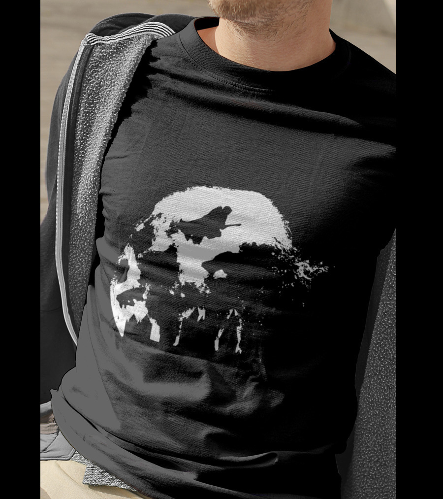 Full Moon Flying Over Hogwarts T-Shirt