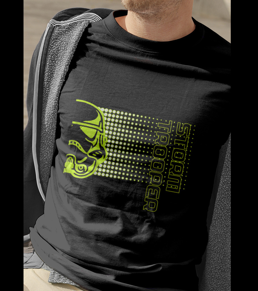 Kids Star Wars Storm Trooper Neon Dot Fade T-Shirt