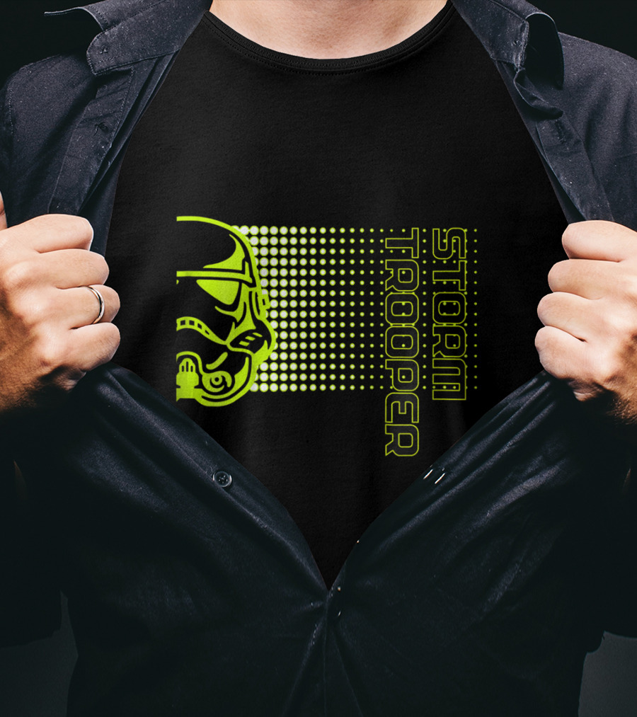 Kids Star Wars Storm Trooper Neon Dot Fade T-Shirt