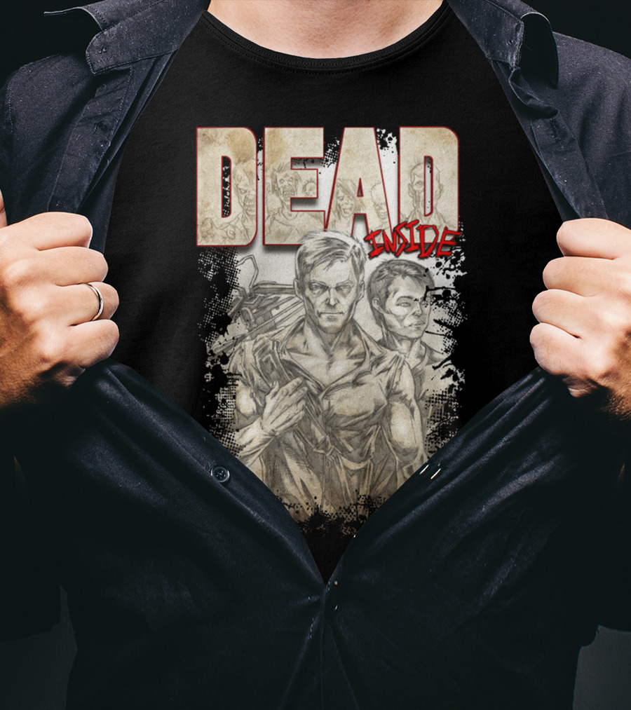 DEAD Inside Sketch Style Gritty Duo T-Shirt