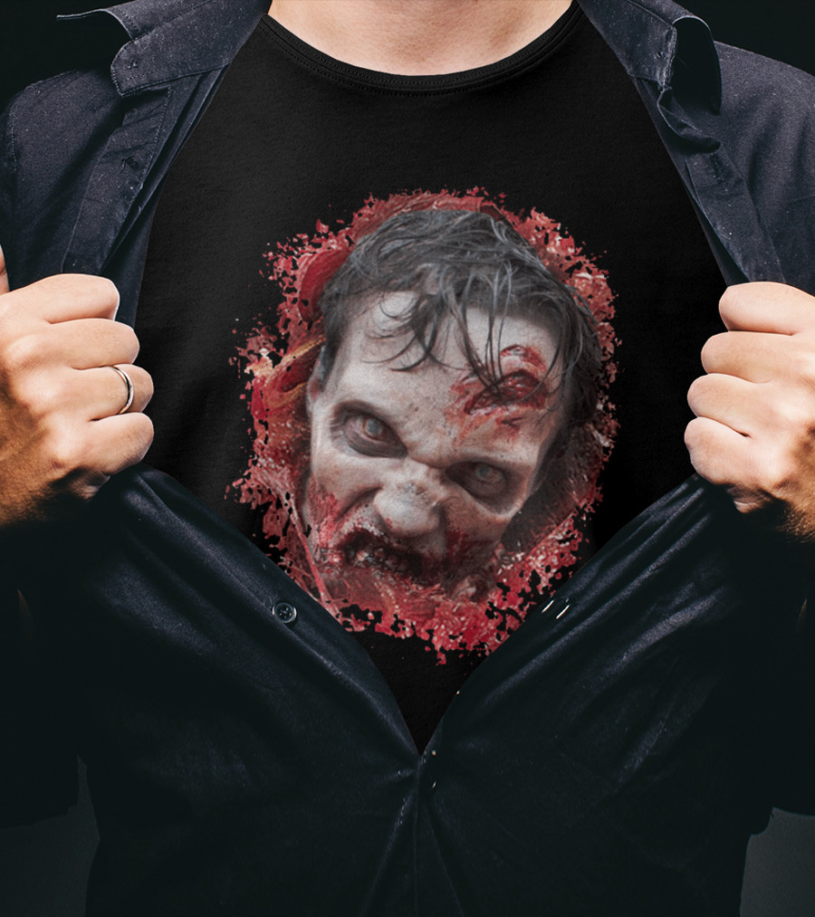 Eat It Zombie Face Splatter Horror T-Shirt