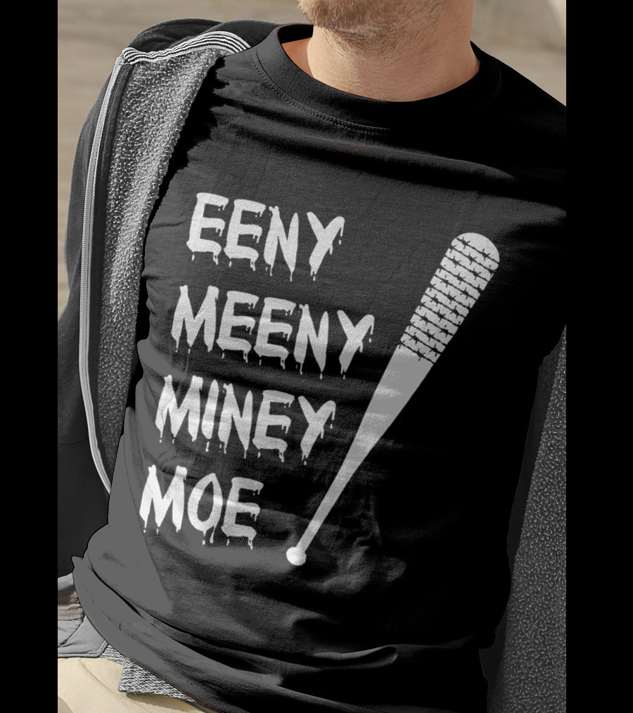 Walking Dead Negan Eeny Meeny Miney Moe Barbed Wire Bat T-Shirt