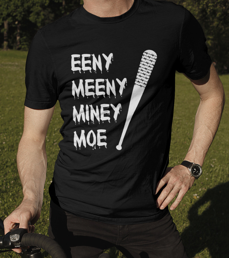 Walking Dead Negan Eeny Meeny Miney Moe Barbed Wire Bat T-Shirt