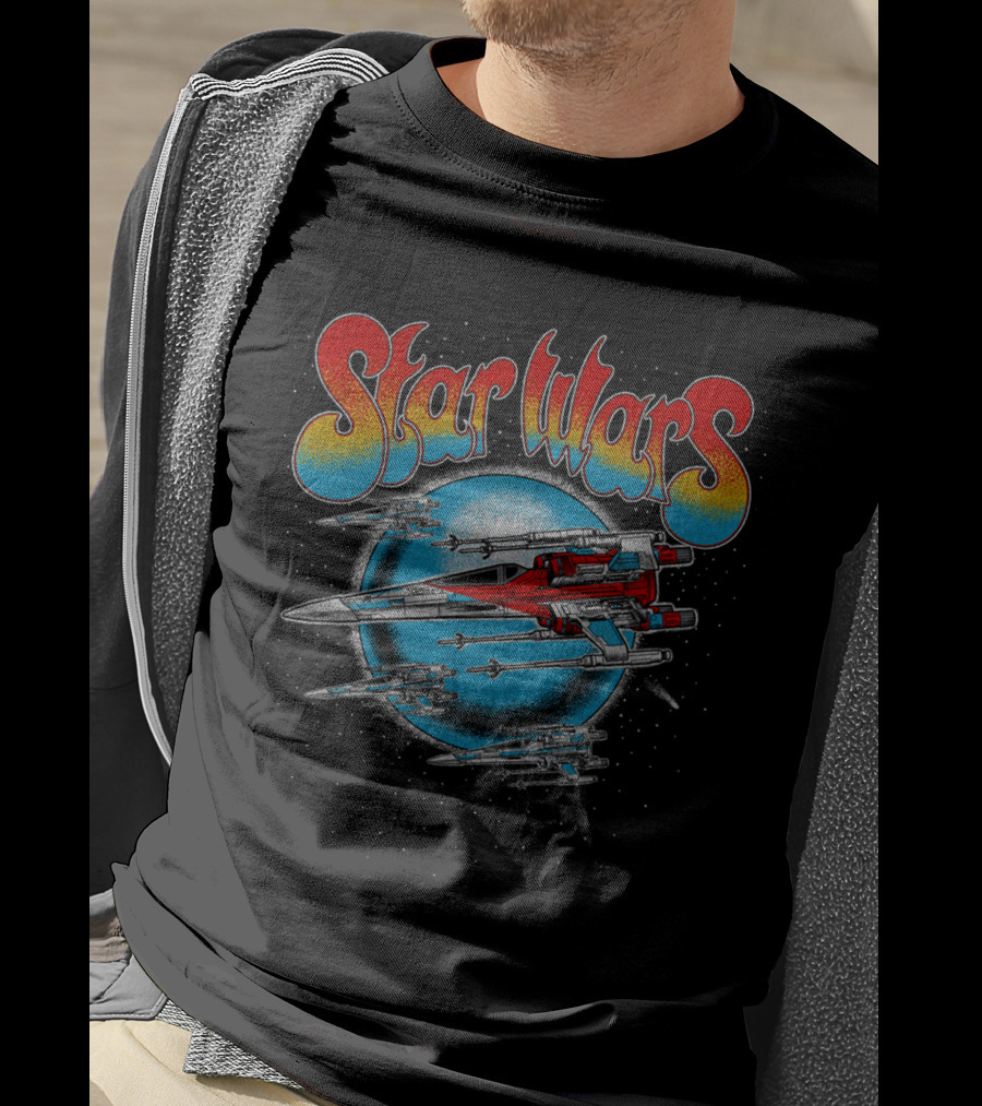 Star Wars Retro X Wing Spaceship Vintage Look T-Shirt