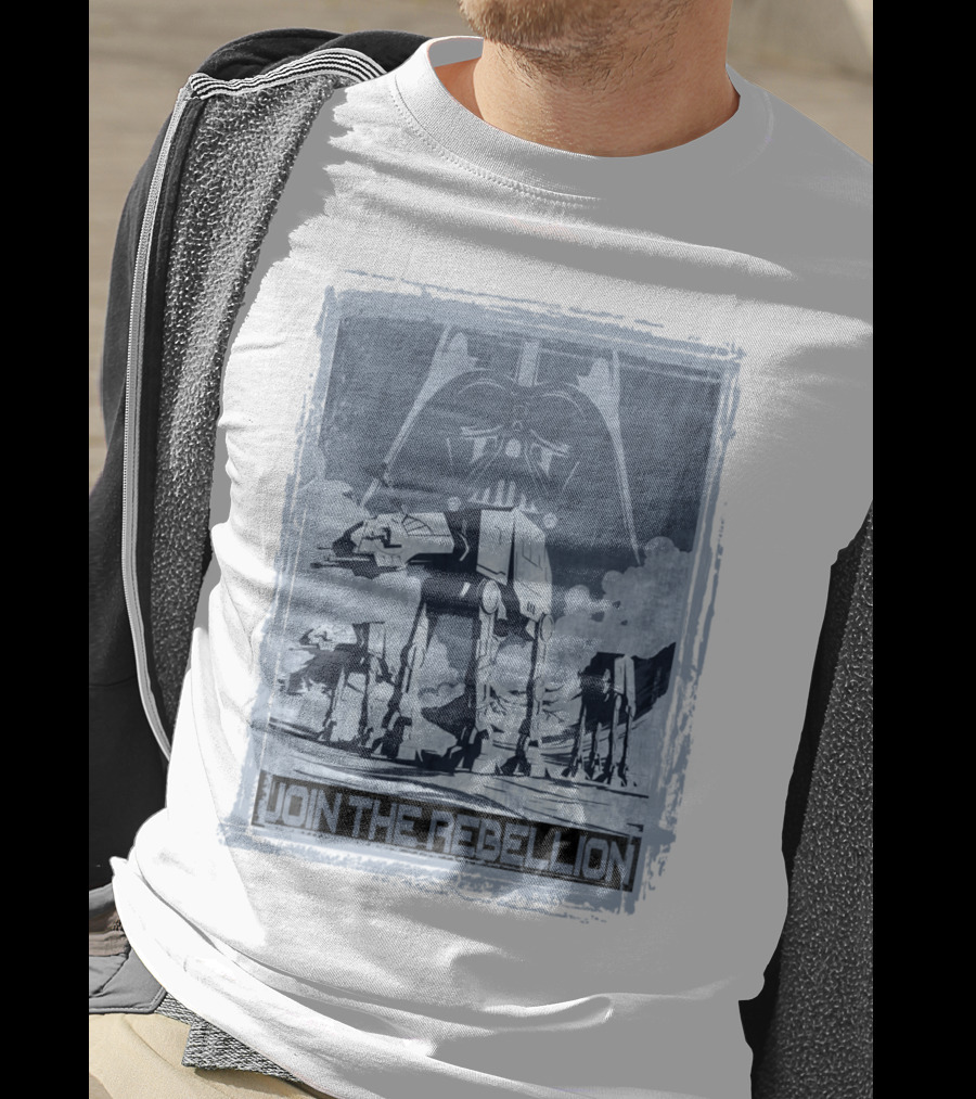 Join The Rebellion Star Wars AT-AT With Darth Vader T-Shirt