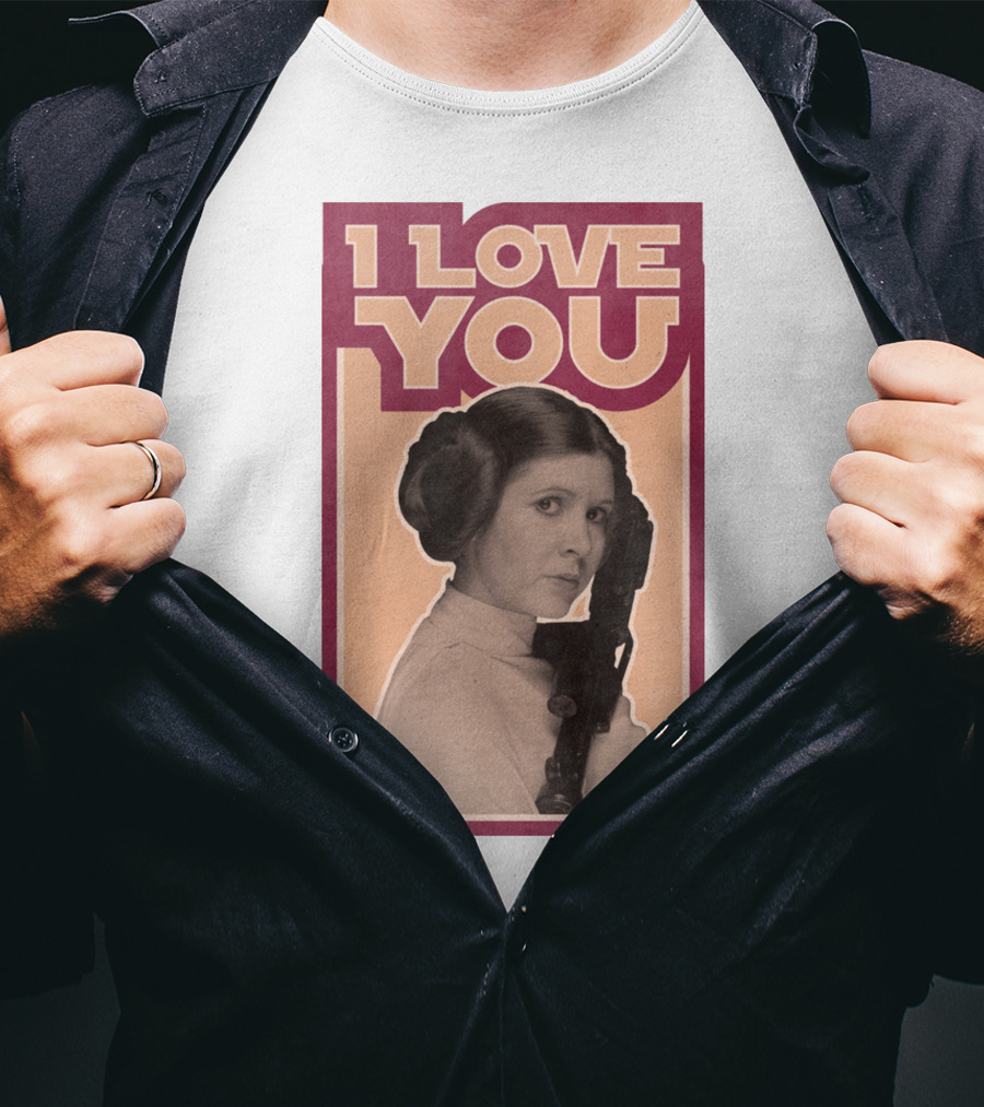 I Love You Leia Vintage T-Shirt