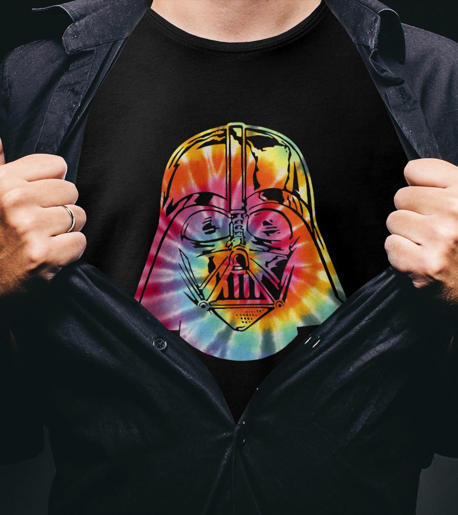 Darth Vader Rainbow Tie Dye Jedi T-Shirt