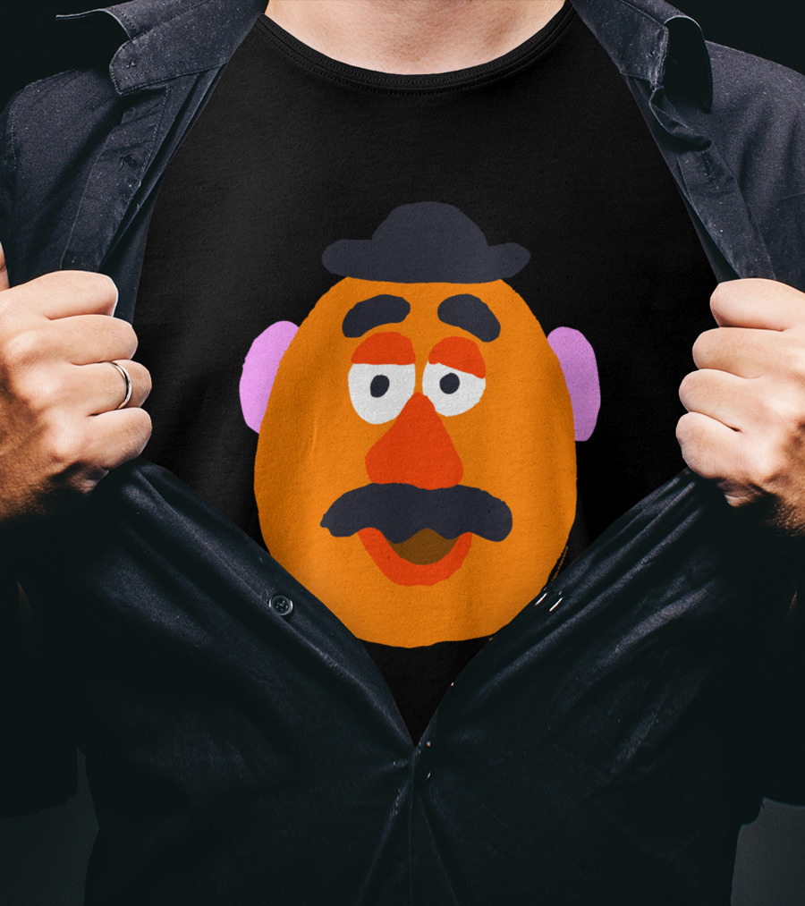 Mr. Potato Head Big Face Mustache Hat T-Shirt