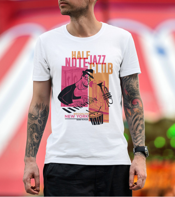 Premium T-Shirt: Pixar Soul Half Note Jazz Club Brooklyn New York Born to Play T-Shirt Pixar Soul Half Note Jazz Club Brooklyn New York Born to Play T-Shirt