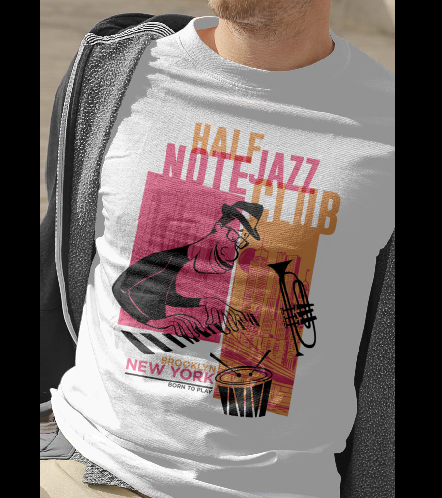 Pixar Soul Half Note Jazz Club Brooklyn New York Born To Play T-Shirt