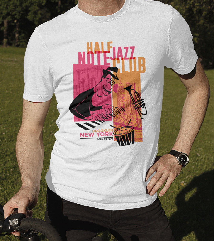 Pixar Soul Half Note Jazz Club Brooklyn New York Born To Play T-Shirt