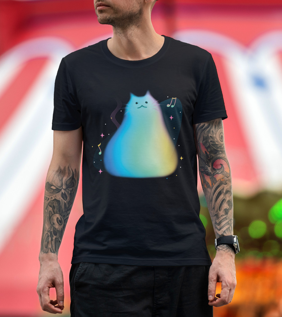 Pixar Soul Cat Musical Purpose with Colorful Notes T-Shirt