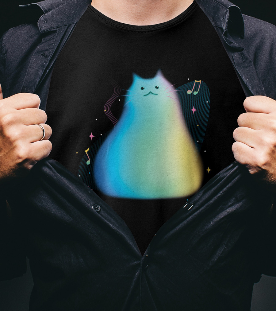 Pixar Soul Cat Musical Purpose With Colorful Notes T-Shirt