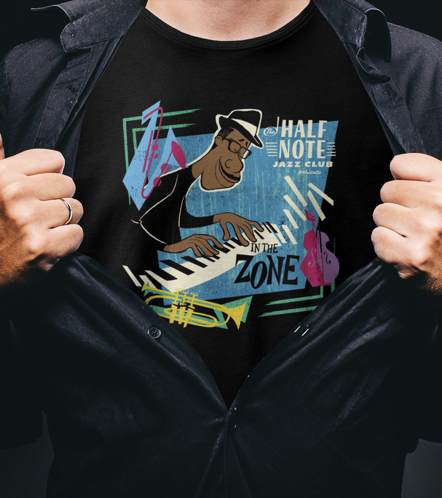 The Half Note Jazz Club Presents In The Zone Pixar Soul Joe Disney T-Shirt